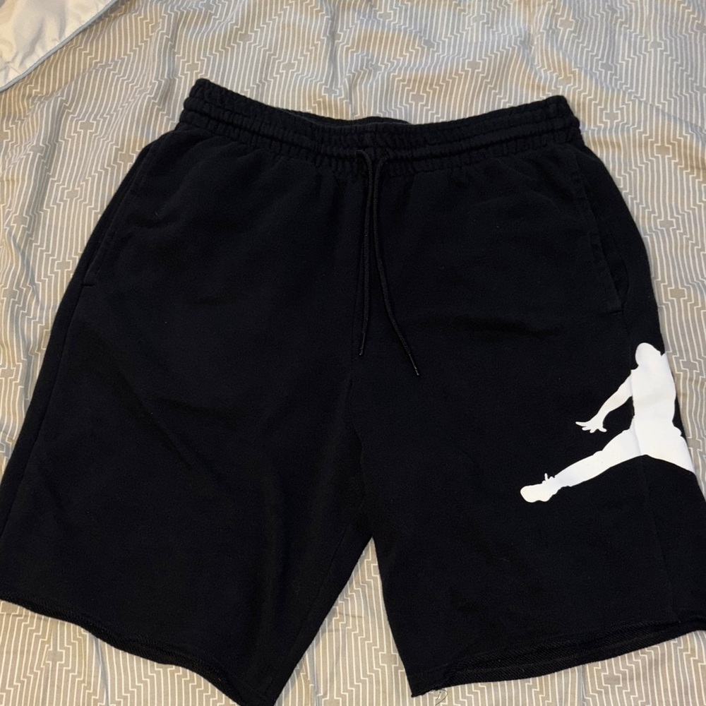 Jordan Black Shorts with White Logo